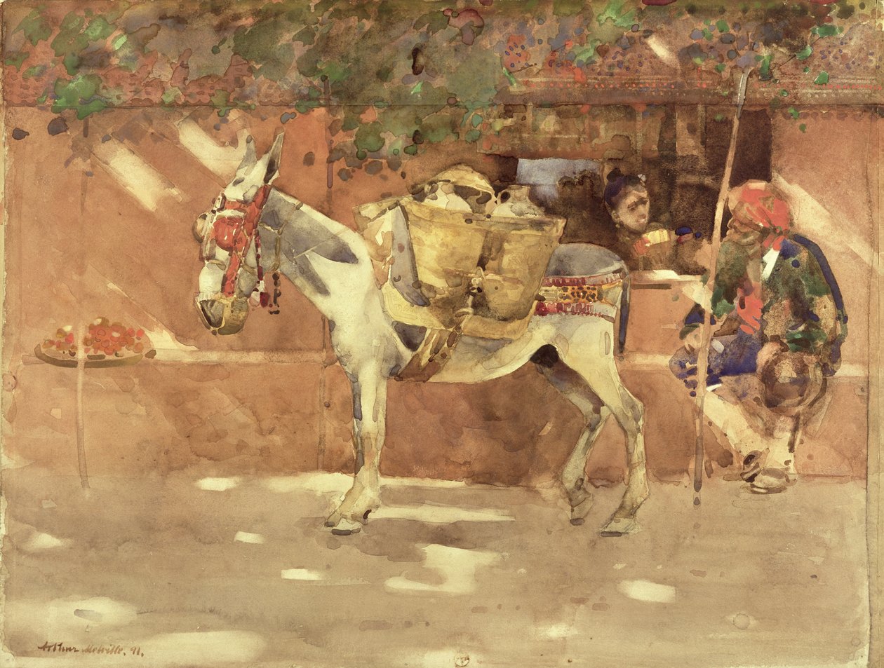 Um desvio em Granada, 1891 (wc no papel) de Arthur Melville