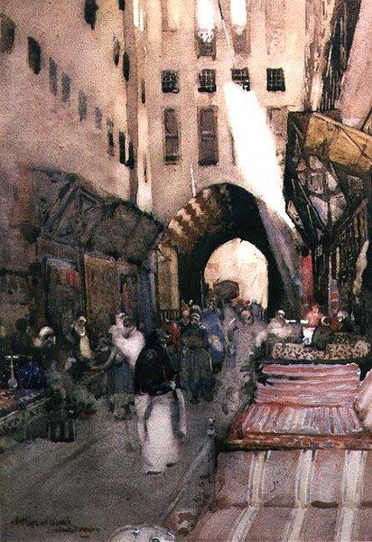 Um Bazar Turco de Arthur Melville