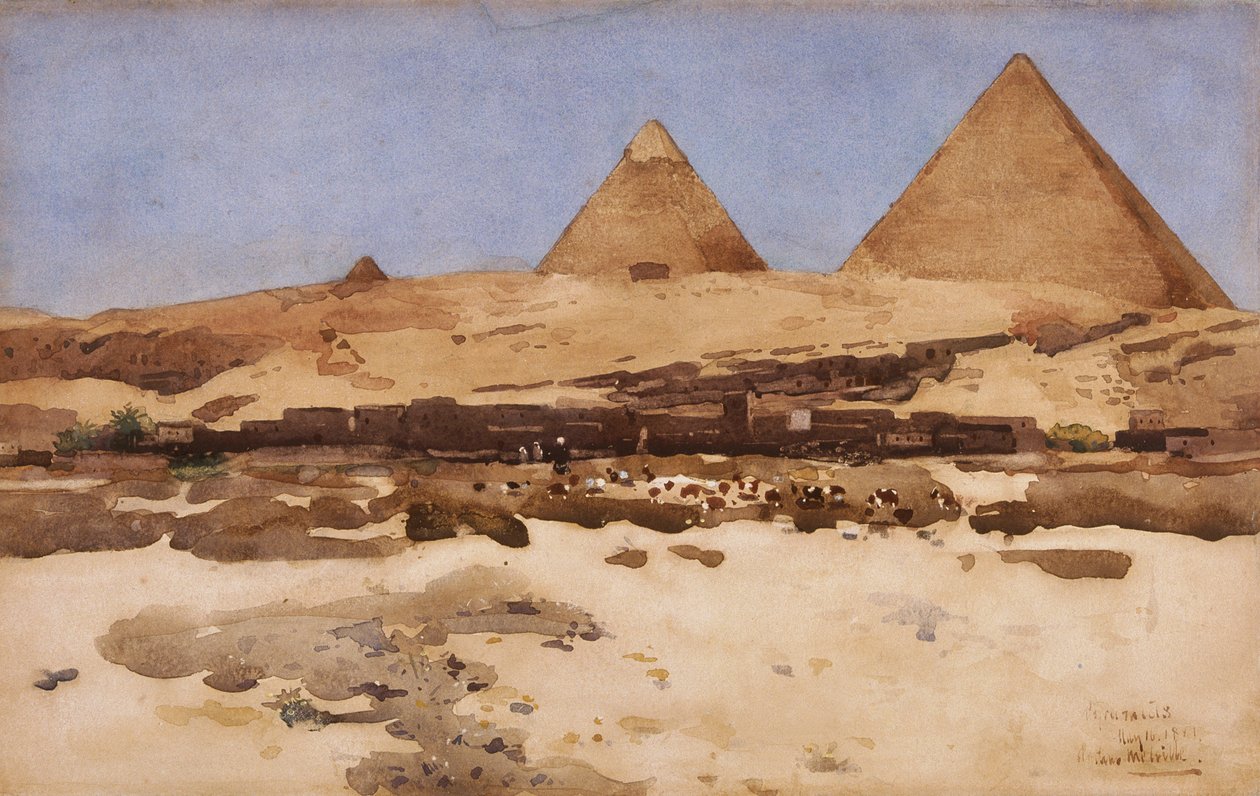 "Pyramids", 1881 de Arthur Melville
