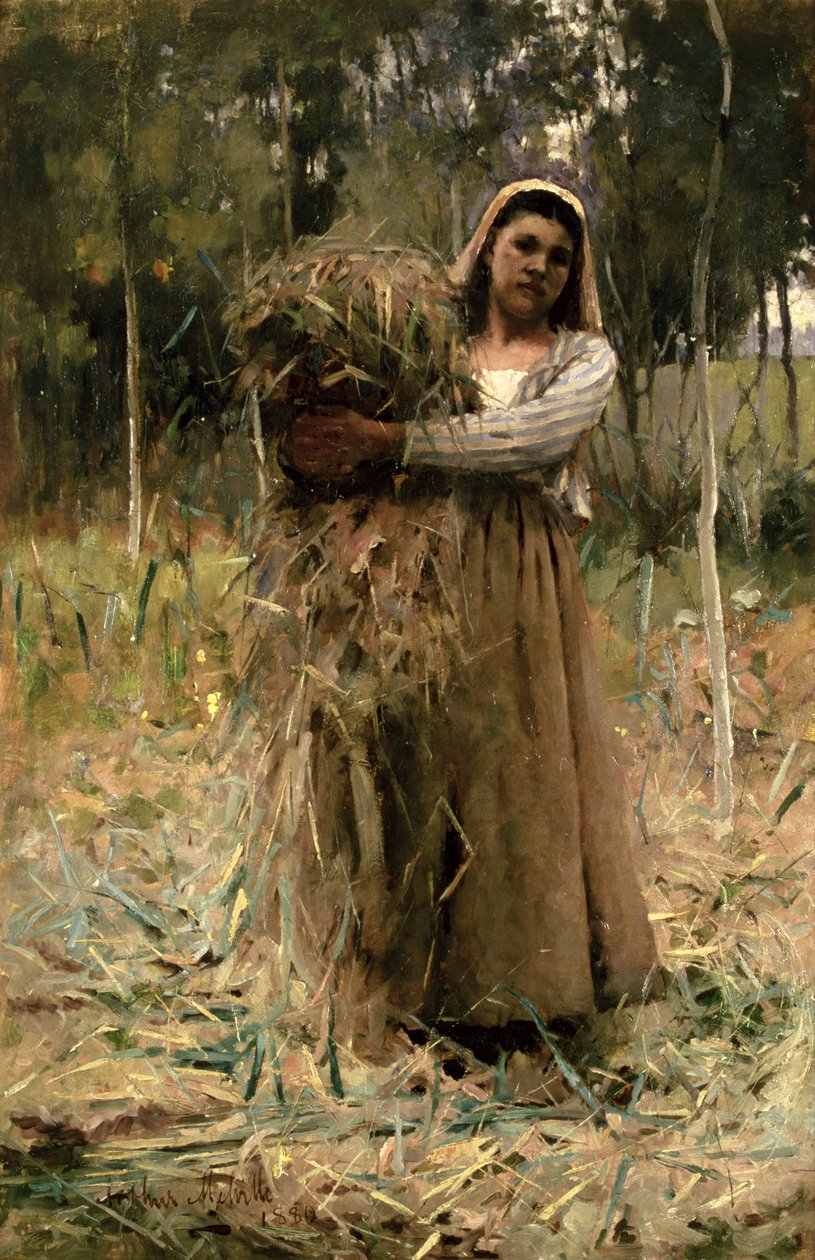 A menina do camponês (o coletor do bicha) 1880 de Arthur Melville