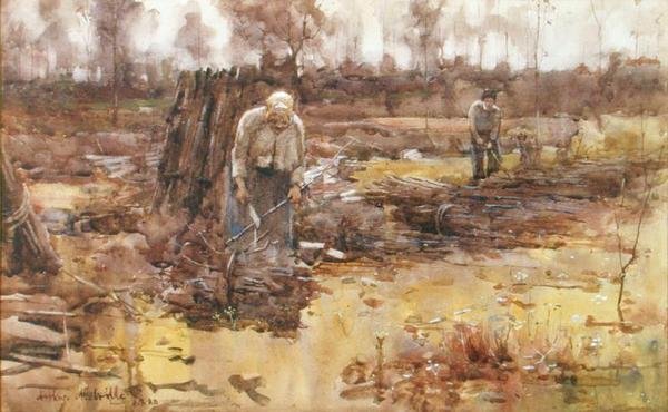 Colectores de Galhos, Grez-sur-Loing de Arthur Melville