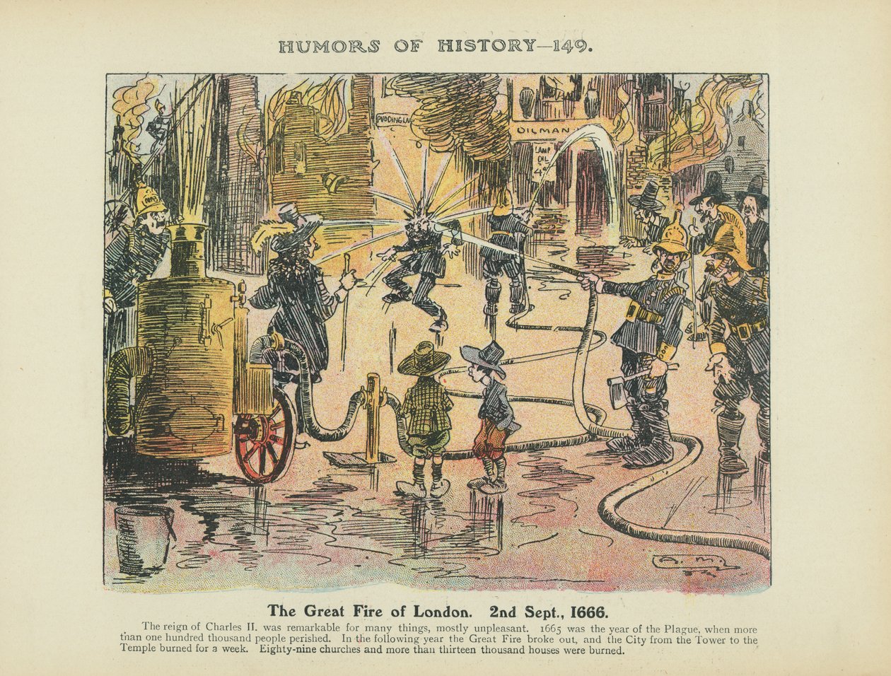 O Grande Incêndio de Londres. 2 de setembro. de Arthur Moreland