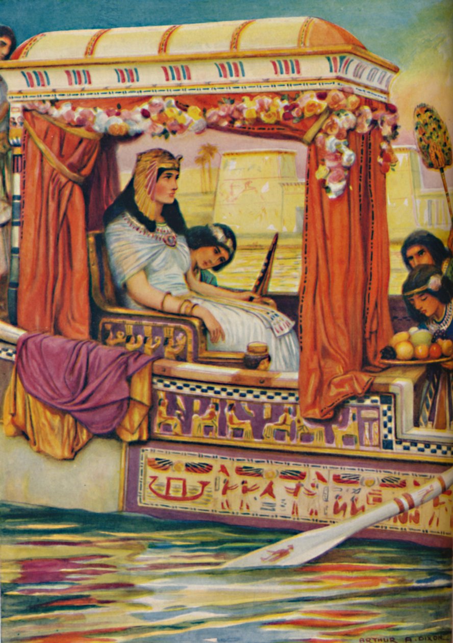 Cleópatra - a serpente do antigo Nilo na galera real, c1925 de Arthur Percy Dixon