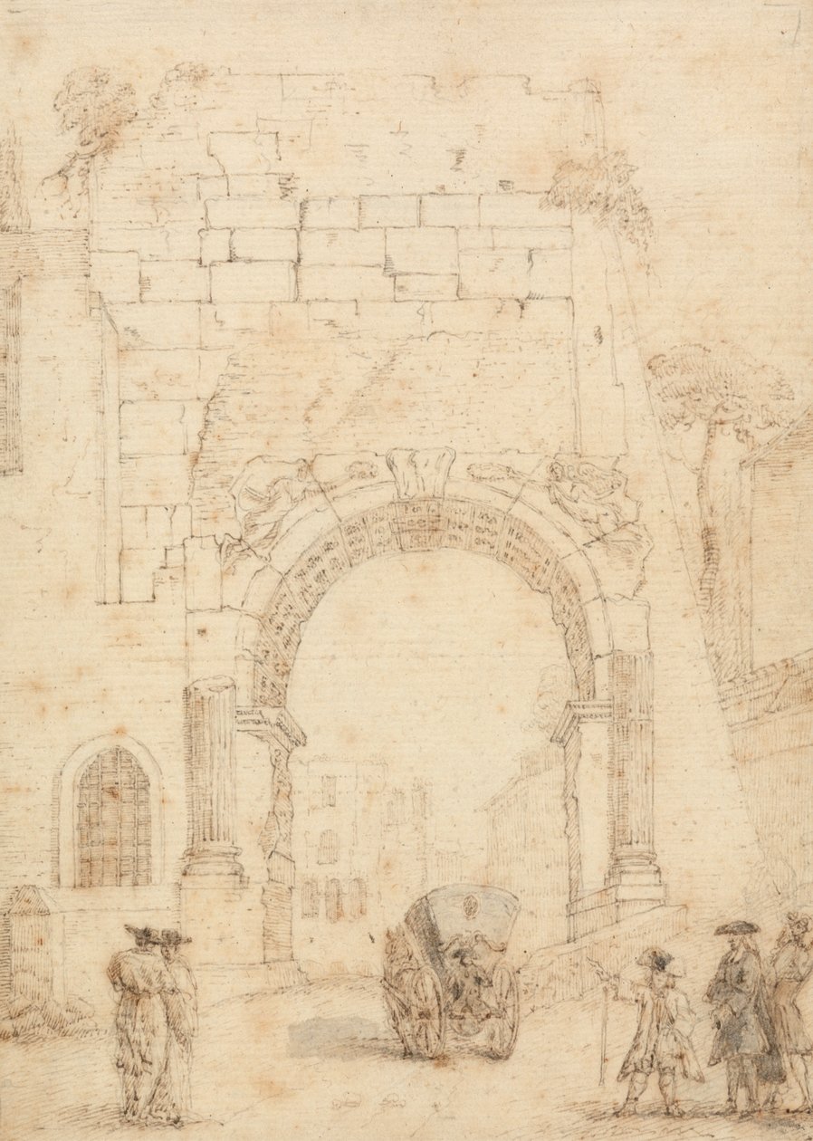 O Arco de Tito do Fórum, Roma de Arthur Pond