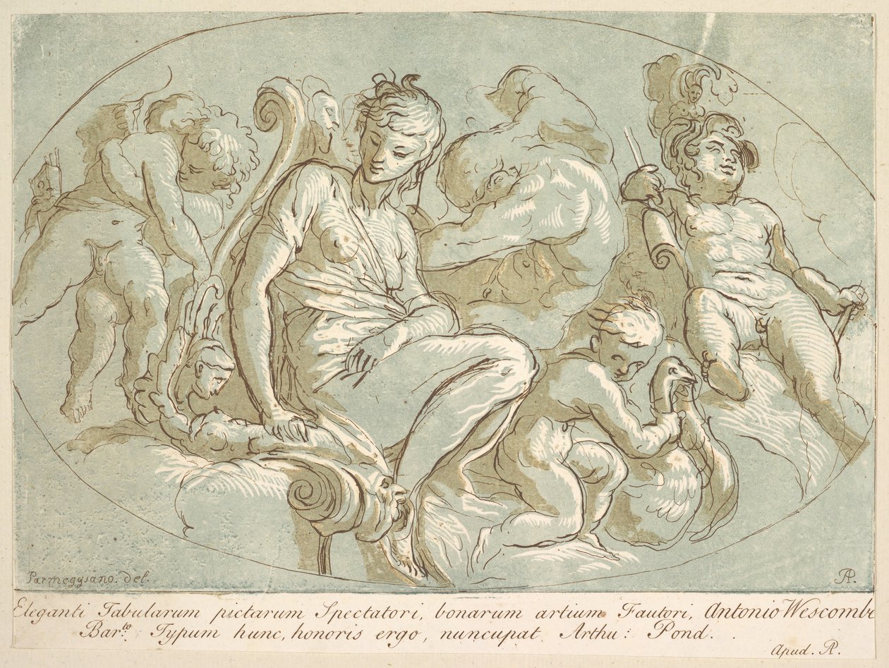 Vênus cercado por Putti, ca. 1735. de Arthur Pond