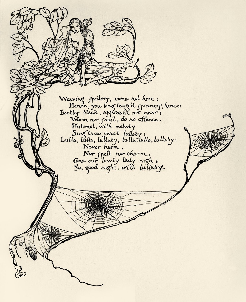 Sonho de uma noite de verão de Arthur Rackham