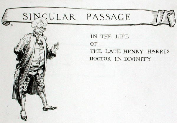 A Singular Passage in the Life of the Late Henry Harris, Doutor em Divindade, capítulo intitulado "The Ingoldsby Legends or Mirth and Marvels", de Thomas Ingoldsby, publicado em 1848 (caneta e tinta sobre papel) de Arthur Rackham