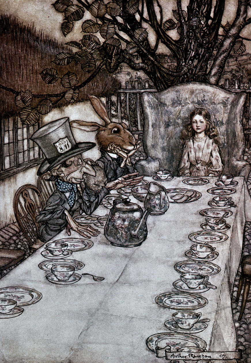 Alice no país das maravilhas, 1917 de Arthur Rackham