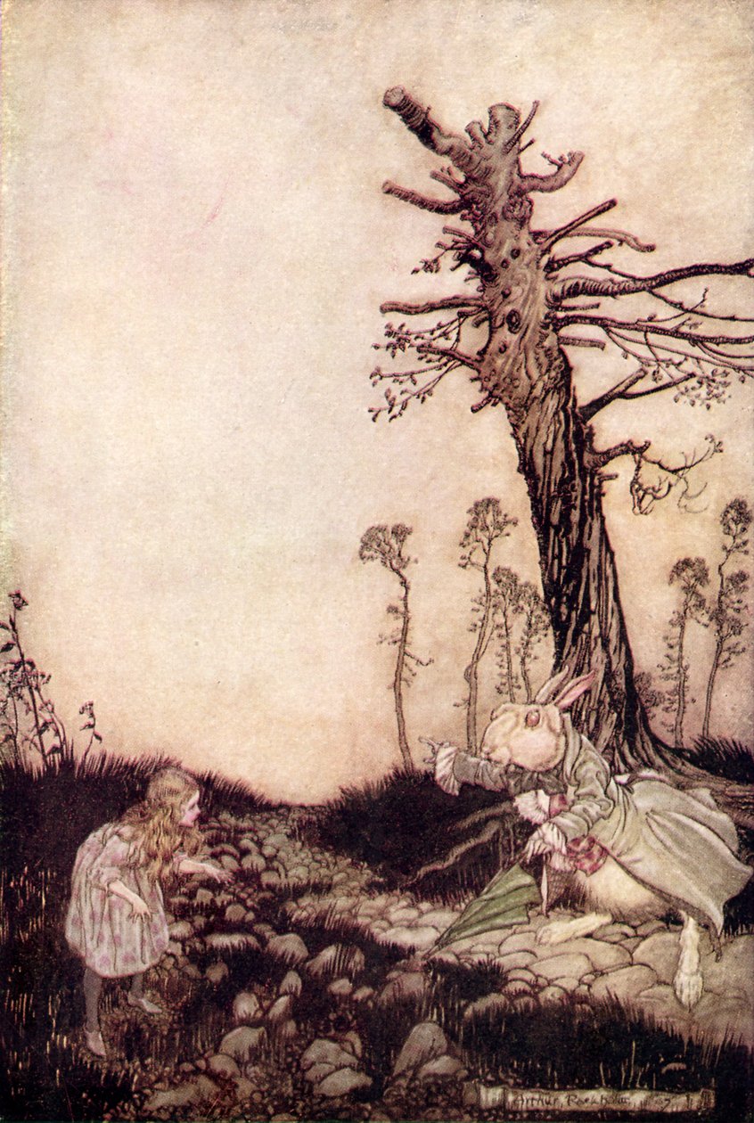 Alice s aventuras no país das maravilhas por Lewis Carroll de Arthur Rackham