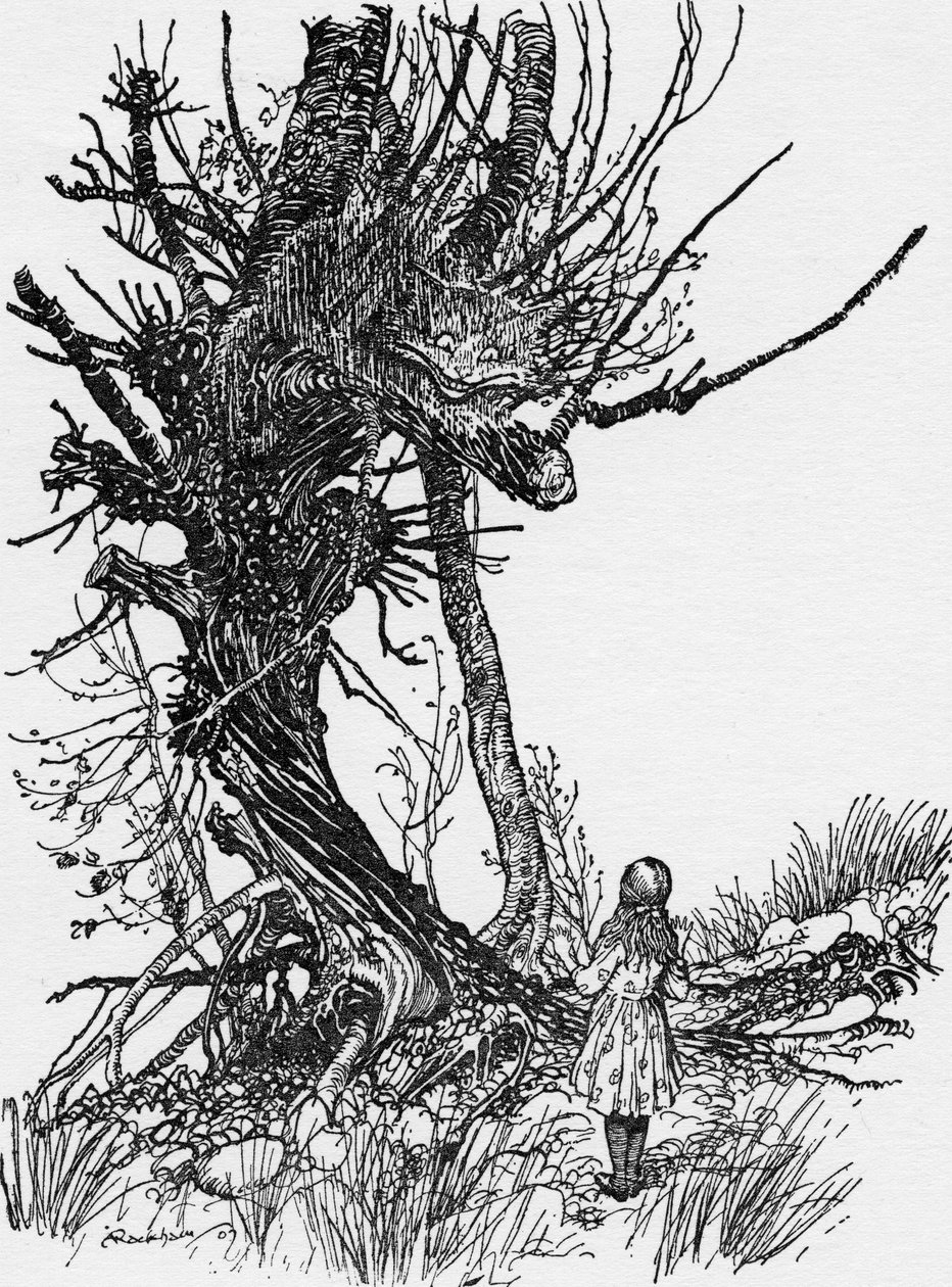 As Aventuras de Alice no País das Maravilhas por Lewis Carroll de Arthur Rackham