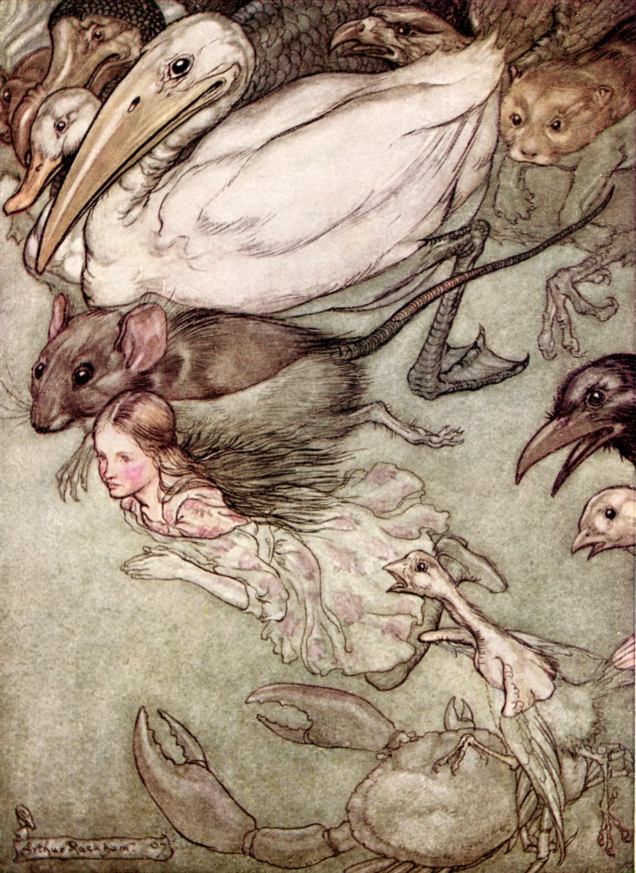 As Aventuras de Alice no País das Maravilhas por Lewis Carroll de Arthur Rackham