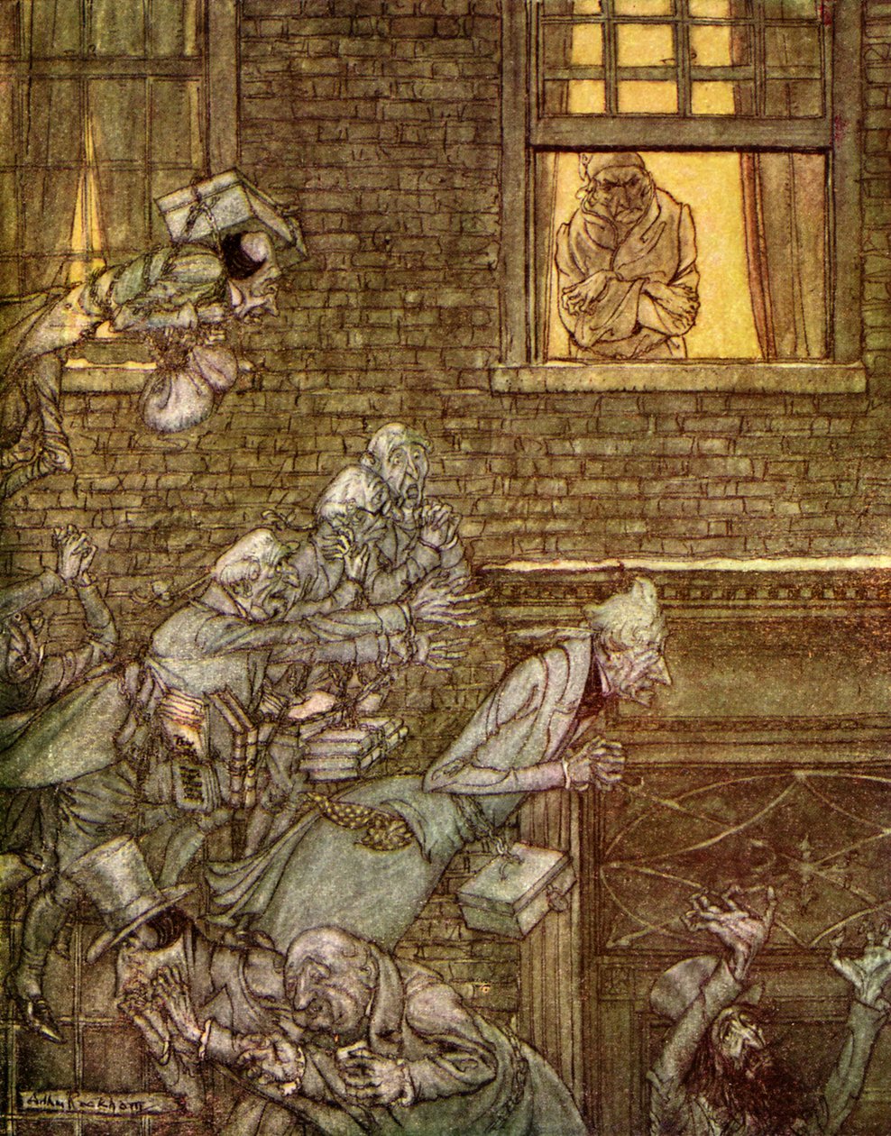 Uma canção de natal de Charles Dickens de Arthur Rackham
