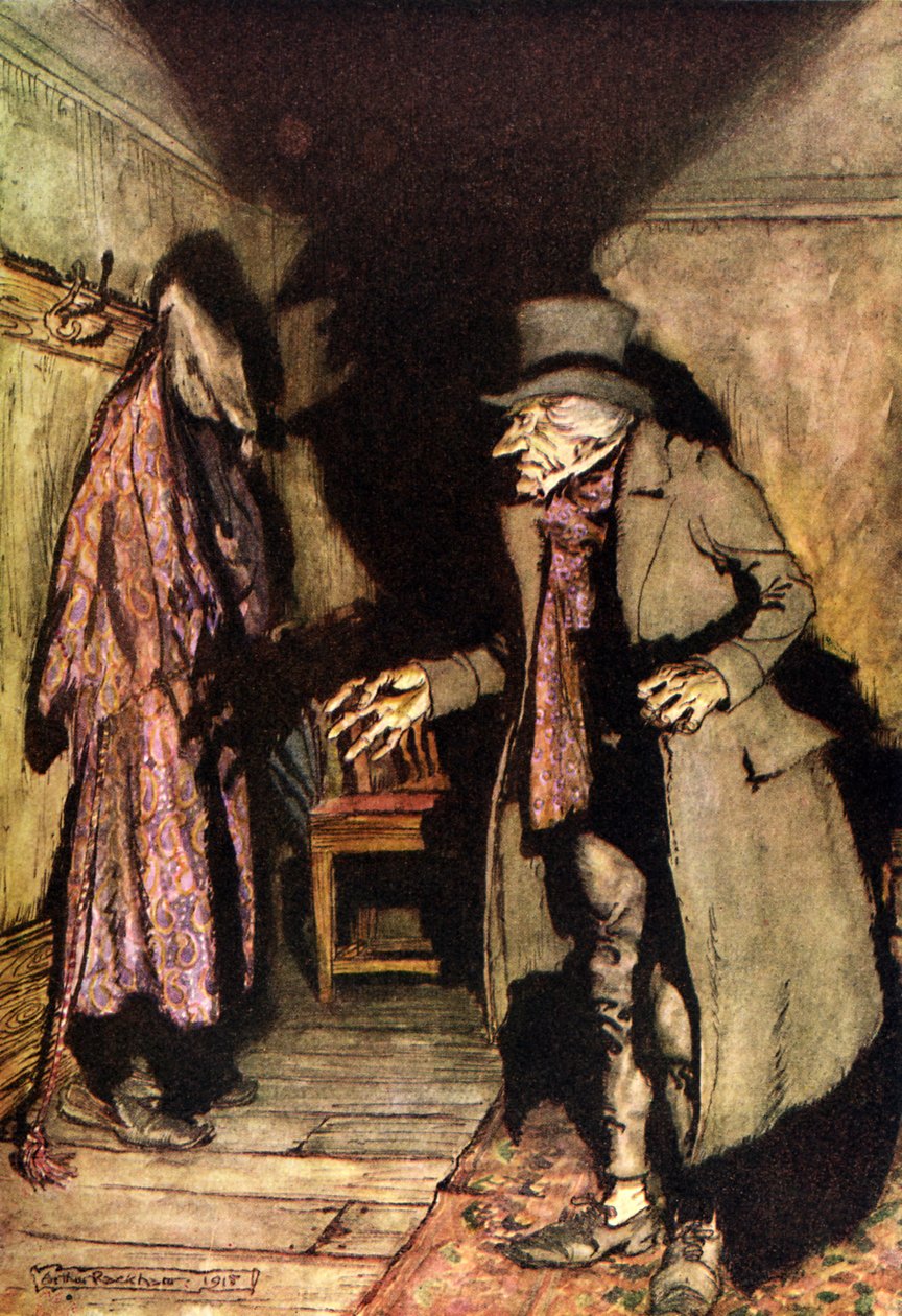 Uma canção de natal de Charles Dickens de Arthur Rackham