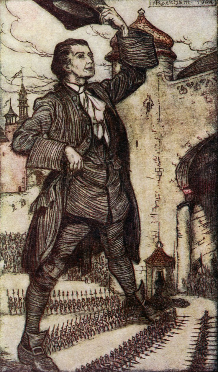 Gullivers Travels de Johnathan Swift de Arthur Rackham