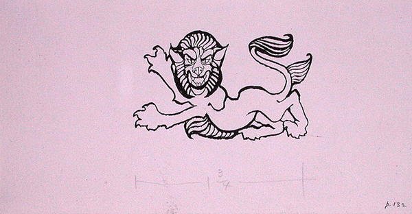 Heraldic Lion, ilustração para 
