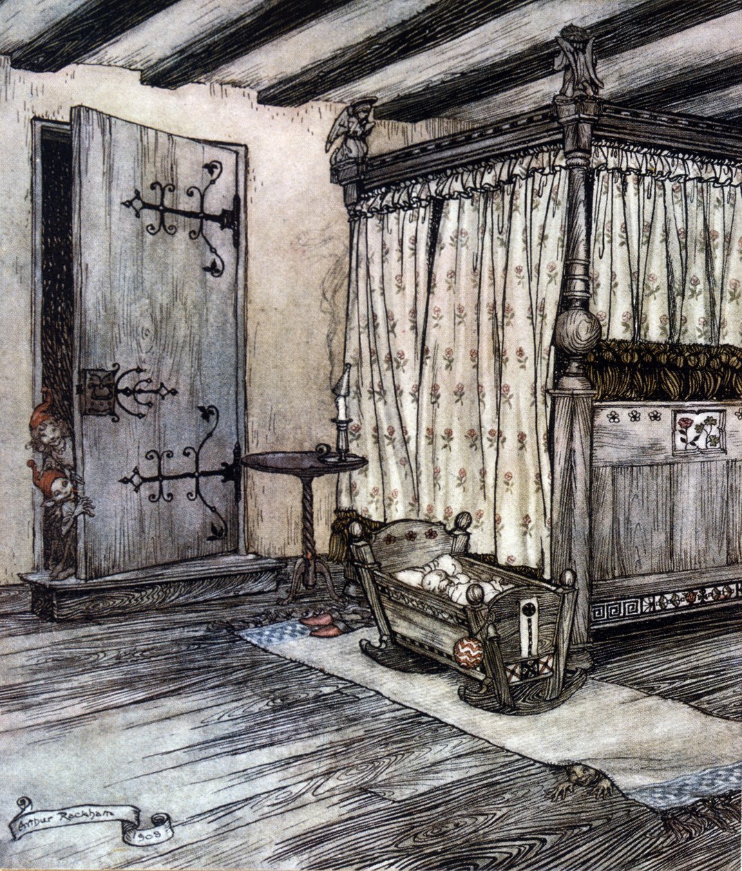 Ilustração de Arthur RACKHAM (1867-1939) para The Dream of a Summer Night de William SHAKESPEARE de Arthur Rackham