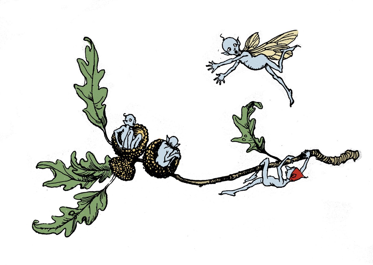 Ilustração de Arthur RACKHAM (1867-1939) para The Dream of a Summer Night de William SHAKESPEARE de Arthur Rackham