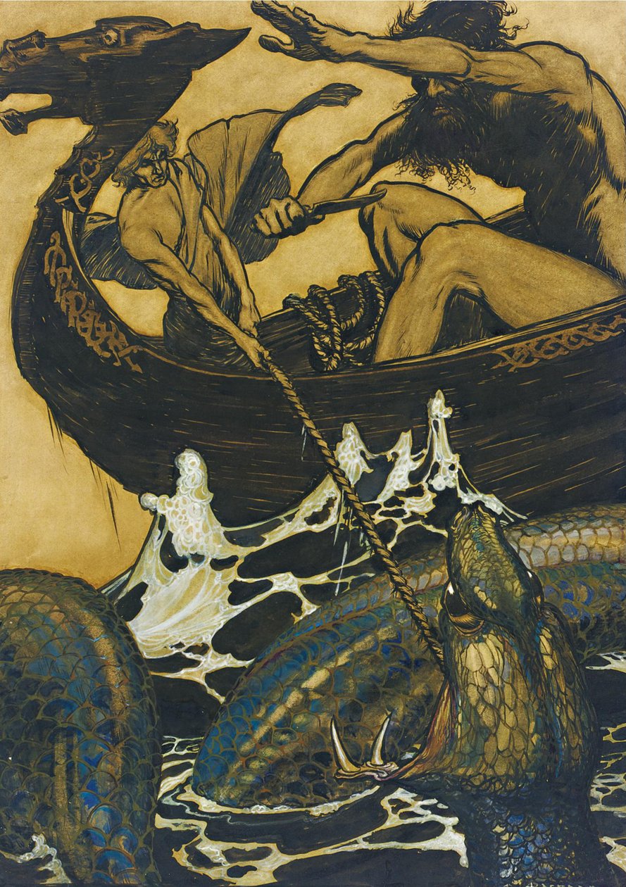 Ilustração para The Edda de Arthur Rackham