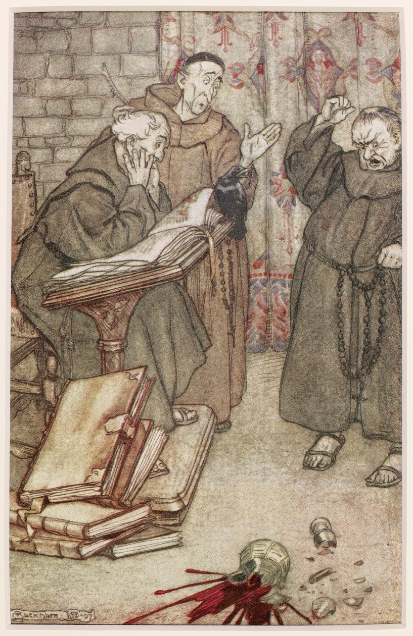 Ilustração do Jackdaw de Reims, 1907 de Arthur Rackham