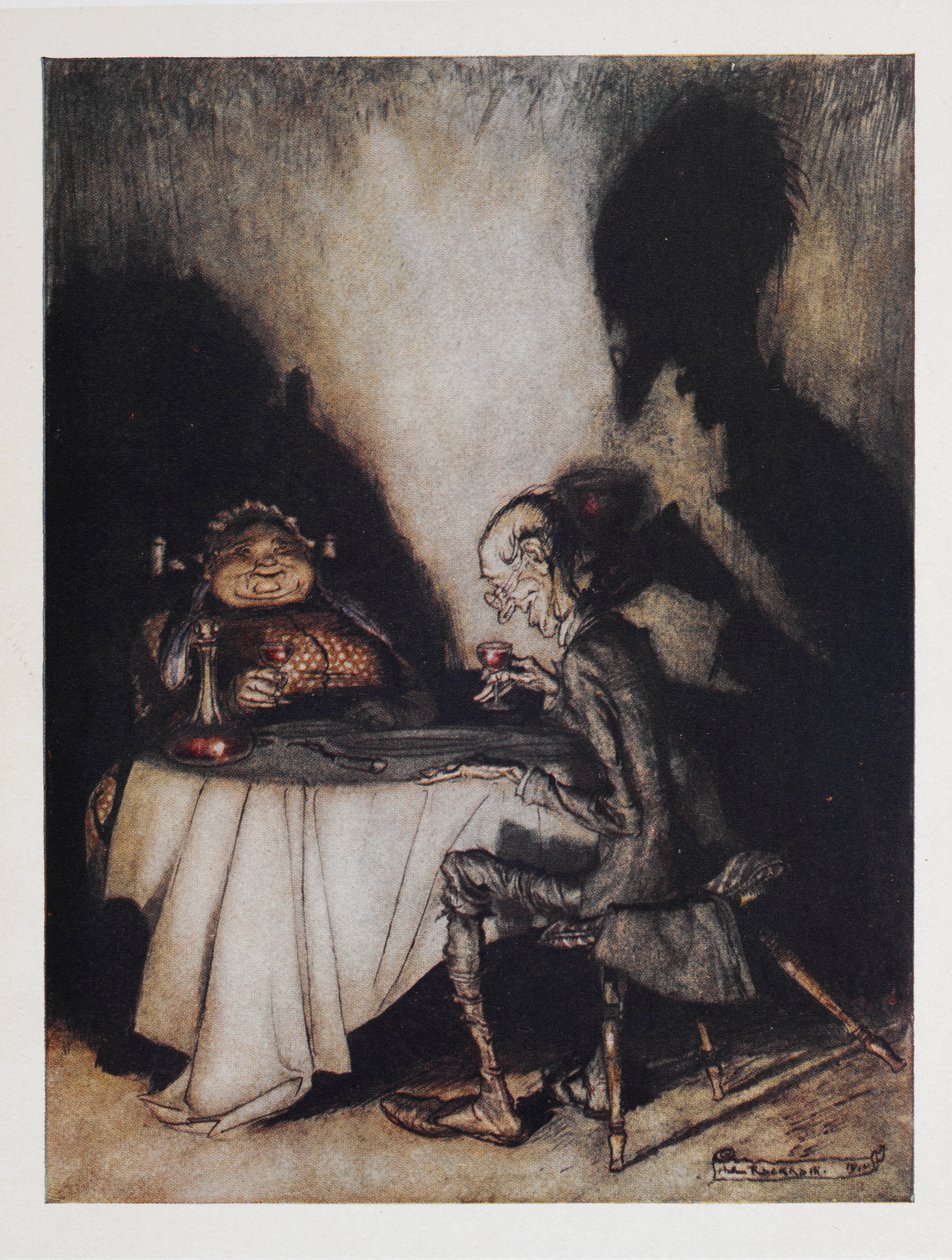 Jack Sprat e a sua Esposa de Arthur Rackham