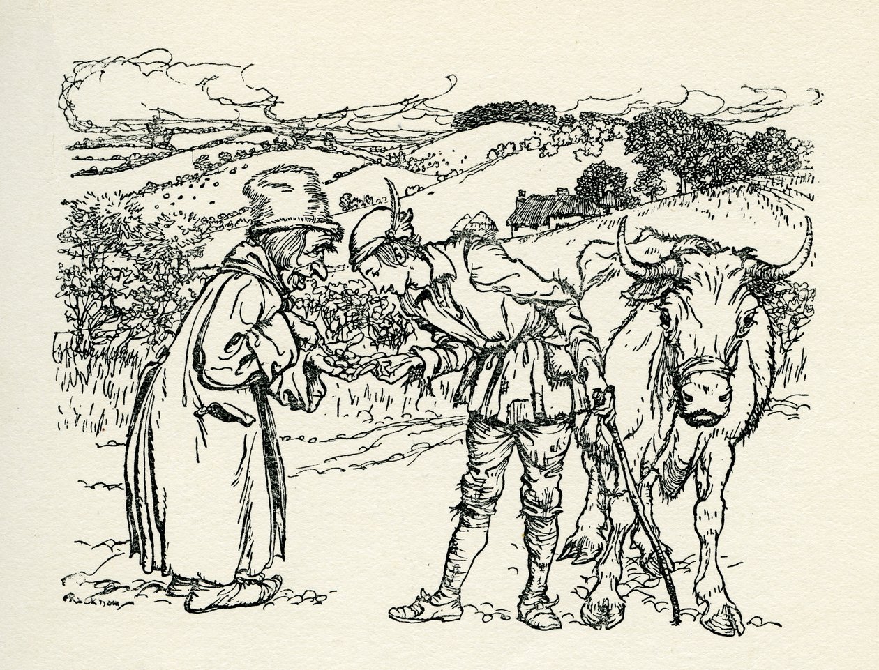 Jack e o Pé de Feijão de Arthur Rackham