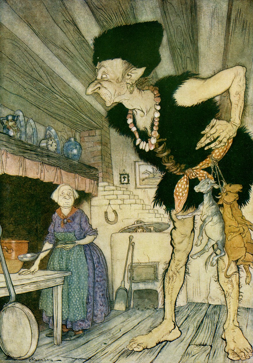 Jack e o Pé de Feijão de Arthur Rackham