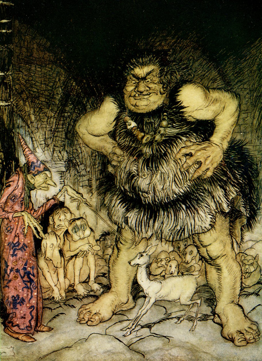 Jack, o matador de gigantes de Arthur Rackham