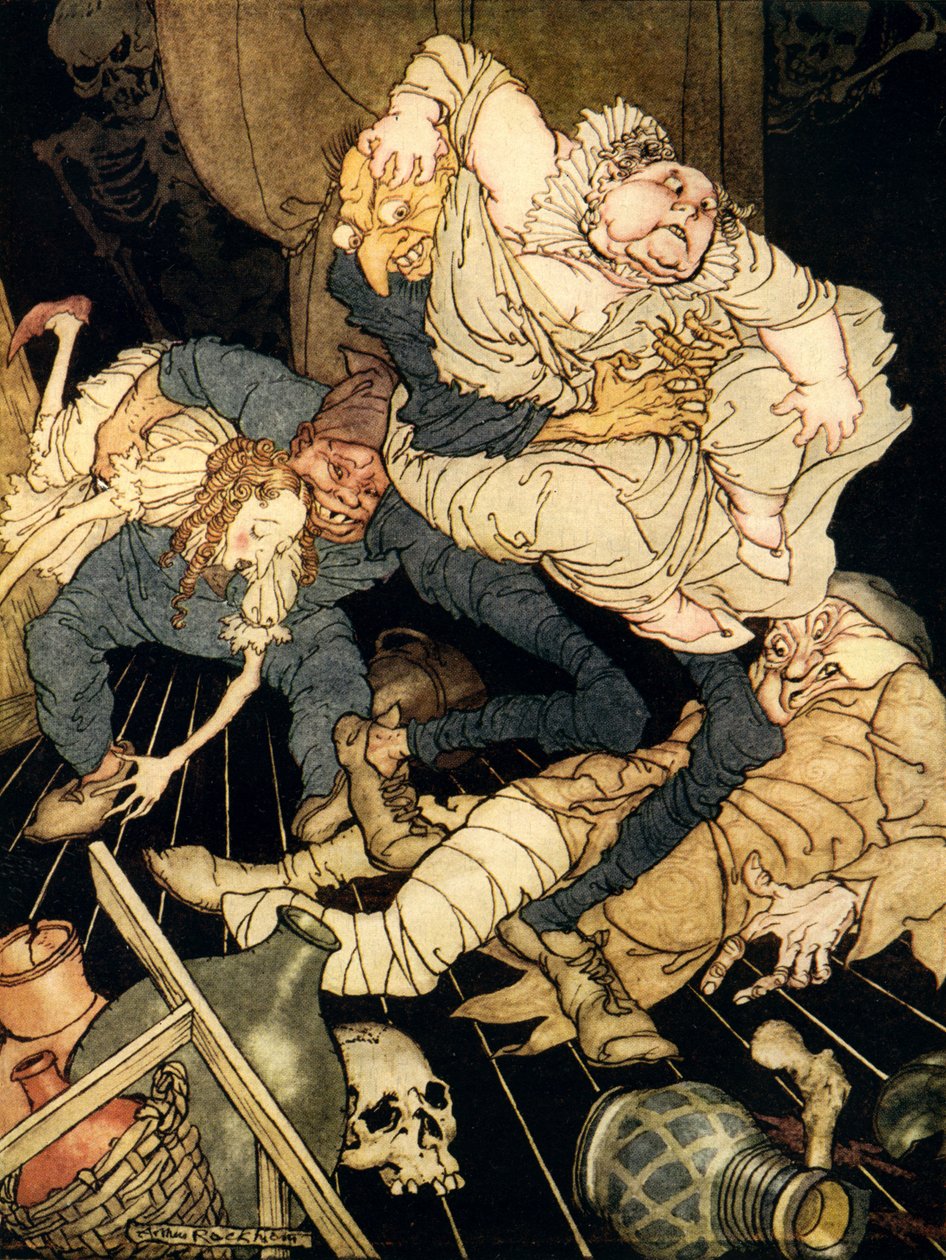 King Pest de Edgar Allan Poe de Arthur Rackham