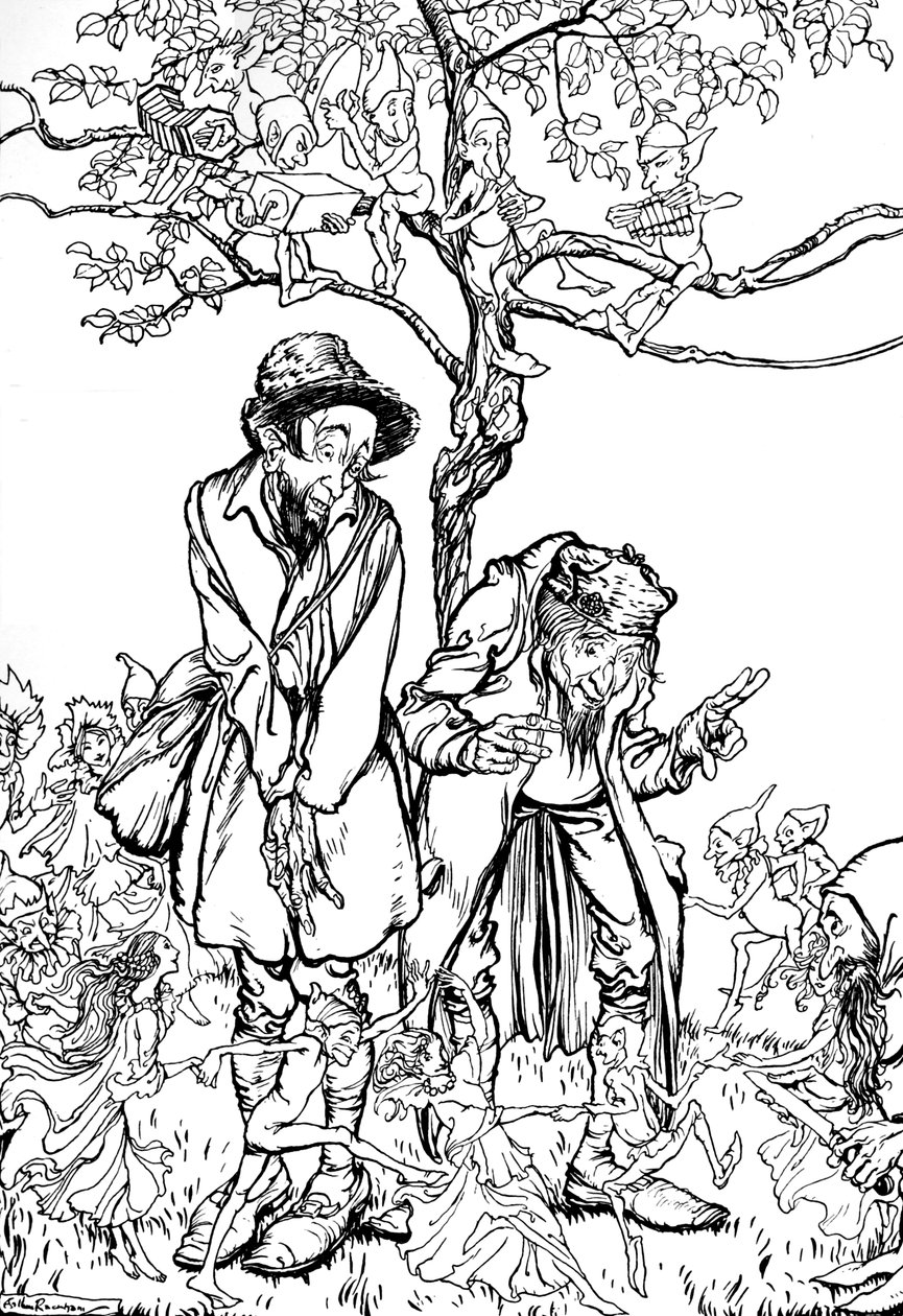 Irmãozinho e irmãzinha, 1917, 1923 de Arthur Rackham