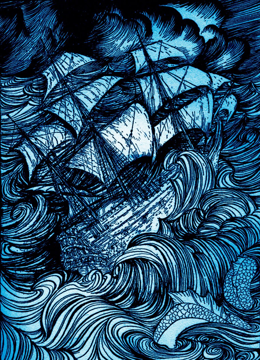 &39;Manuscript Found in a Bottle&39;, de Edgar Allan Poe de Arthur Rackham