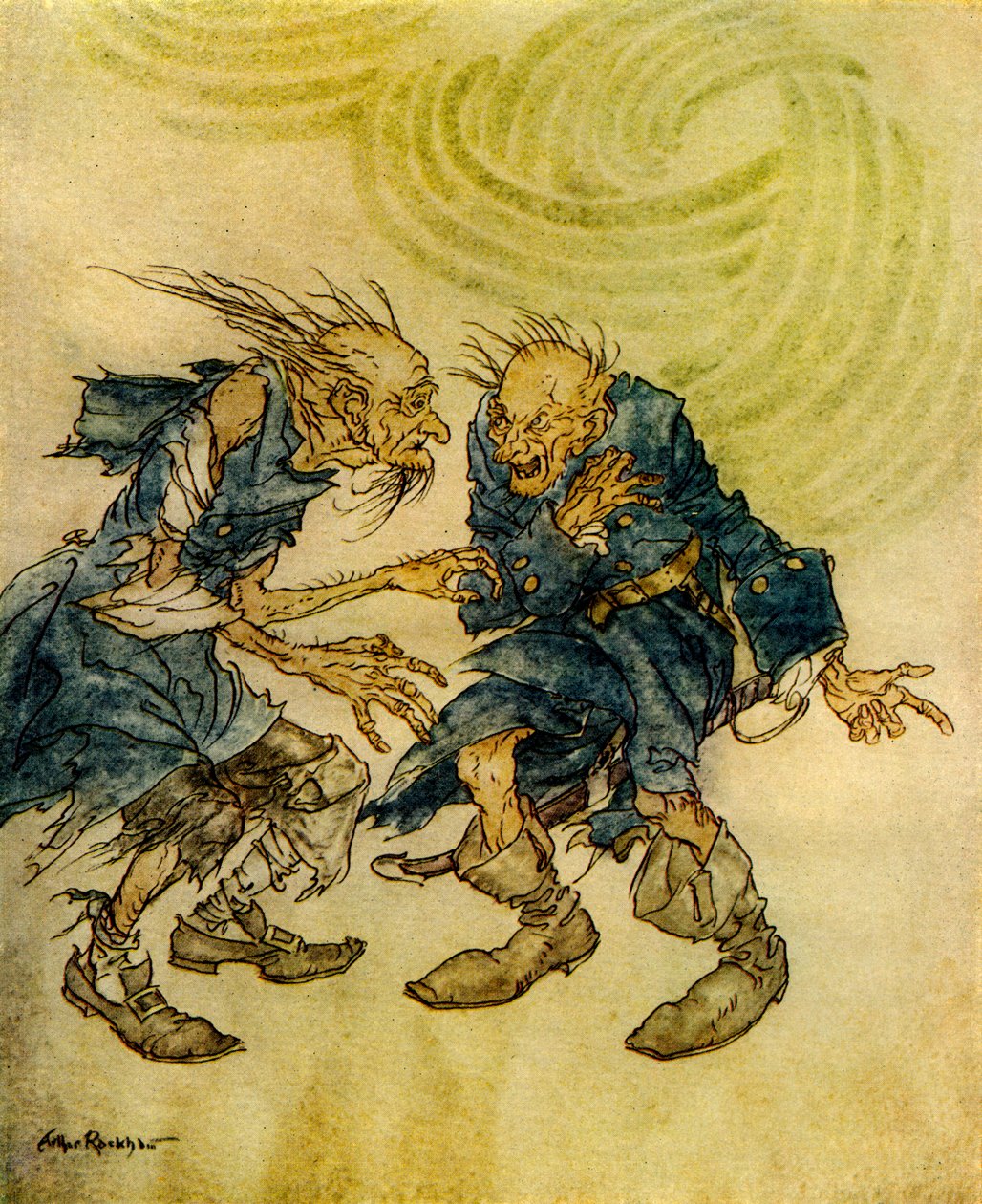 Manuscrito encontrado em uma garrafa por Edgar Allan Poe de Arthur Rackham