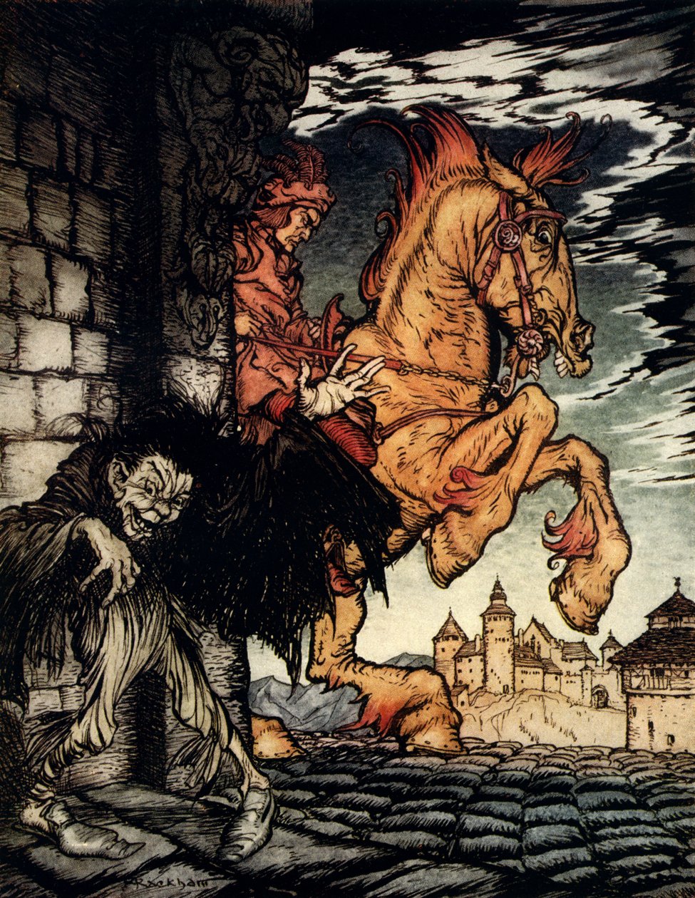 Metzengerstein por Edgar Allan Poe de Arthur Rackham