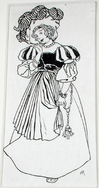 Miss Una Von-Something, ilustração de 