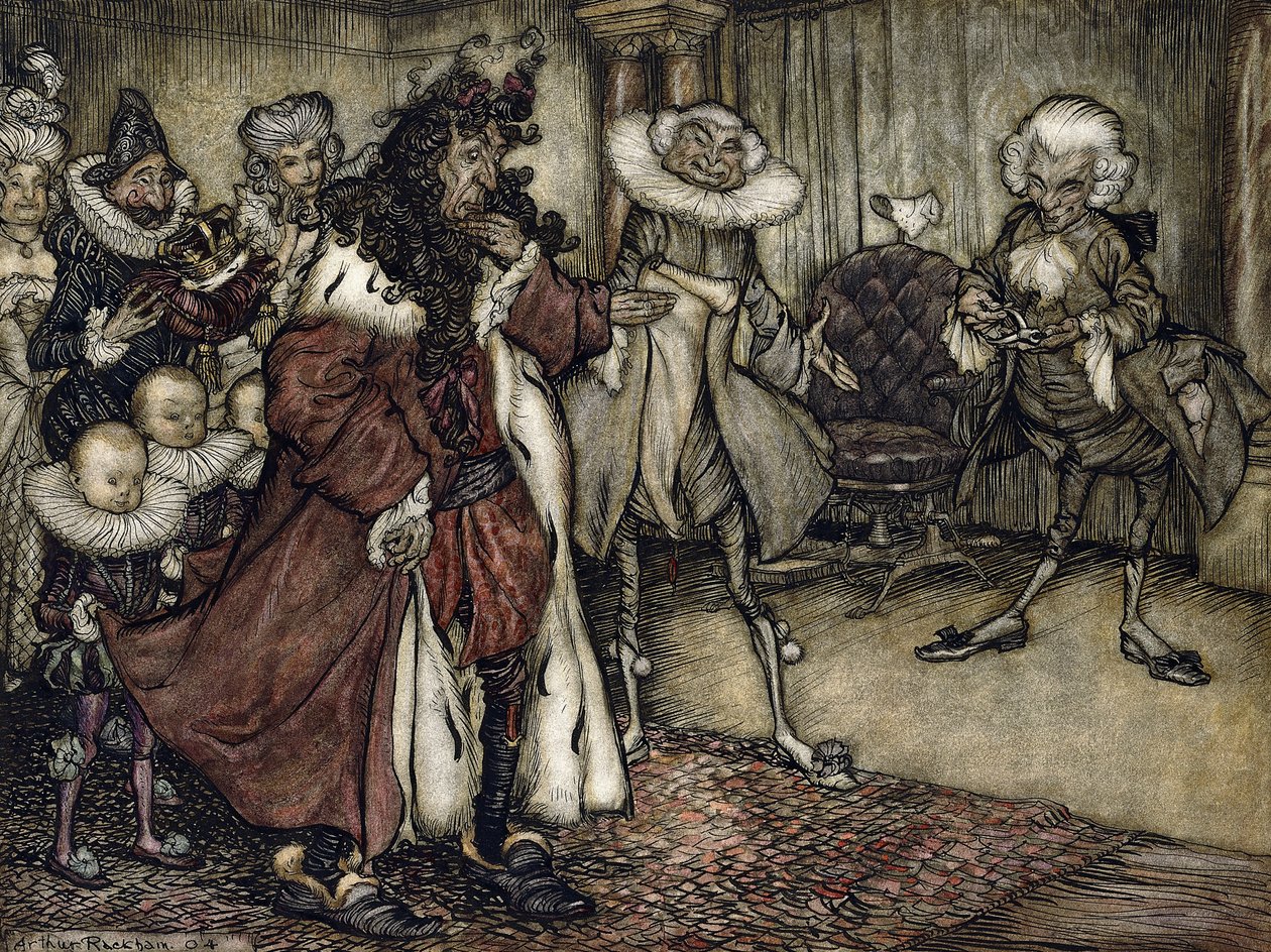 Preparando o rei, de Arthur Rackham