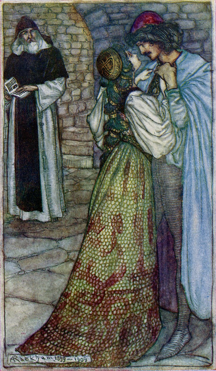 Romeu e Julieta por William Shakespeare de Arthur Rackham