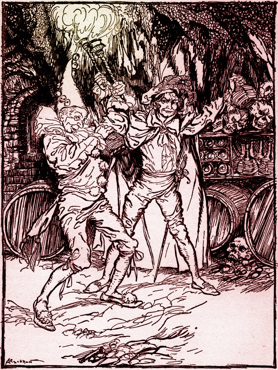 &39;The Cask of Amontillado&39; por Edgar Allan Poe de Arthur Rackham