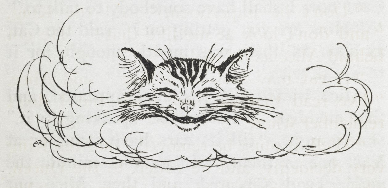 O Gato de Cheshire de Arthur Rackham