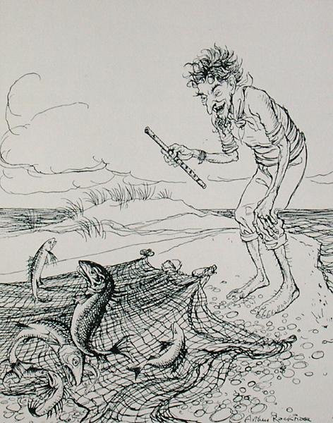 The Fisherman Piping, ilustração de 
