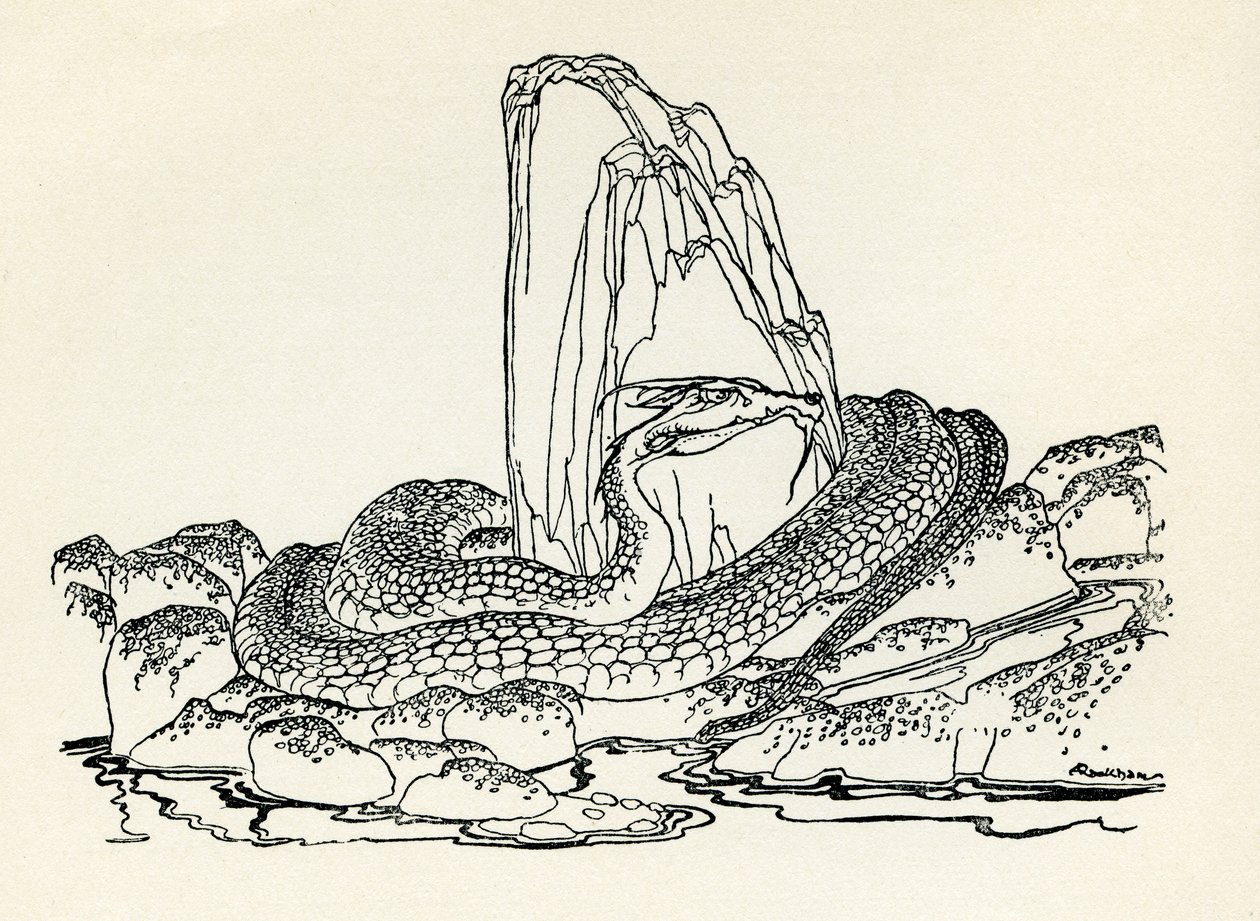 A Minhoca Laidly de Arthur Rackham