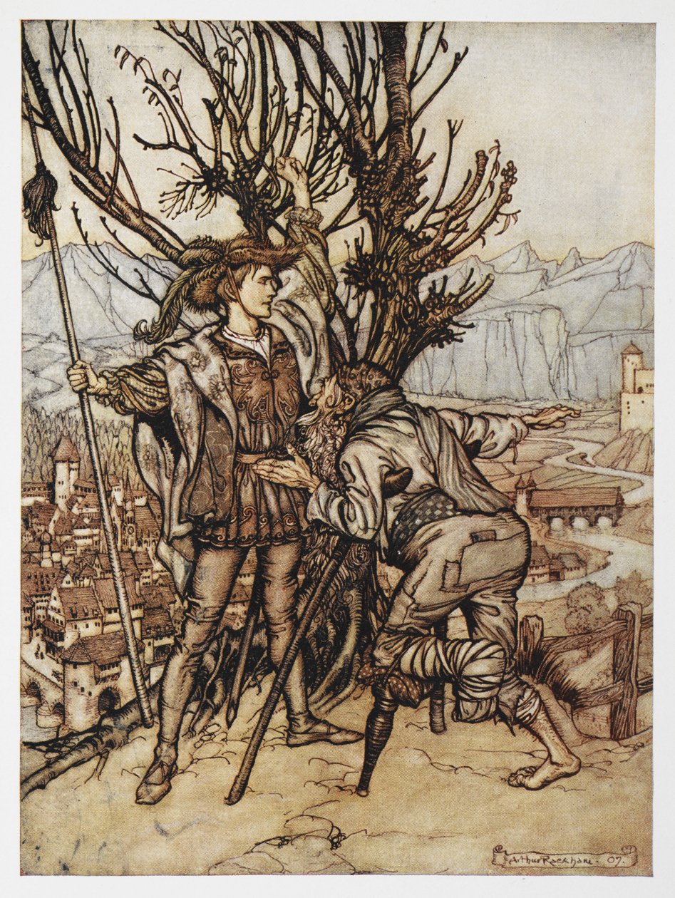 O Príncipe de Briar Rose (Bela Adormecida) de Arthur Rackham