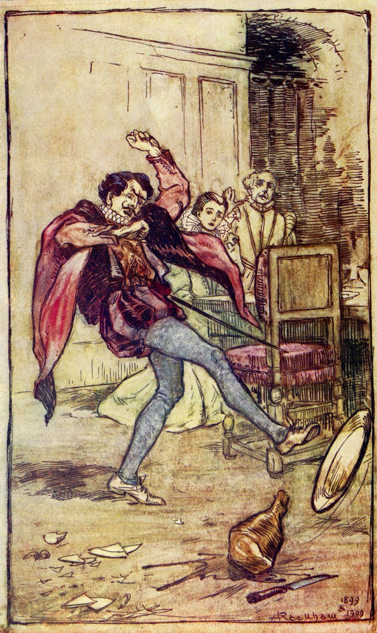 A domesticação da megera por William Shakespeare de Arthur Rackham