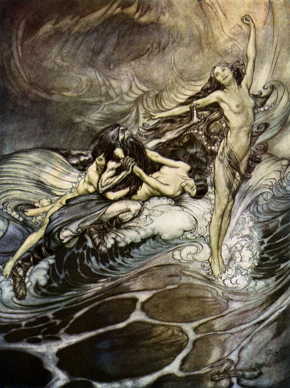 O Crepúsculo dos Deuses Göttterdämmerung de Arthur Rackham