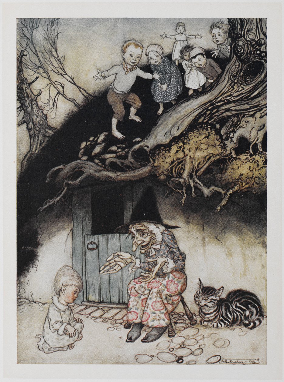 Havia uma mulher idosa que vivia debaixo de uma colina. de Arthur Rackham