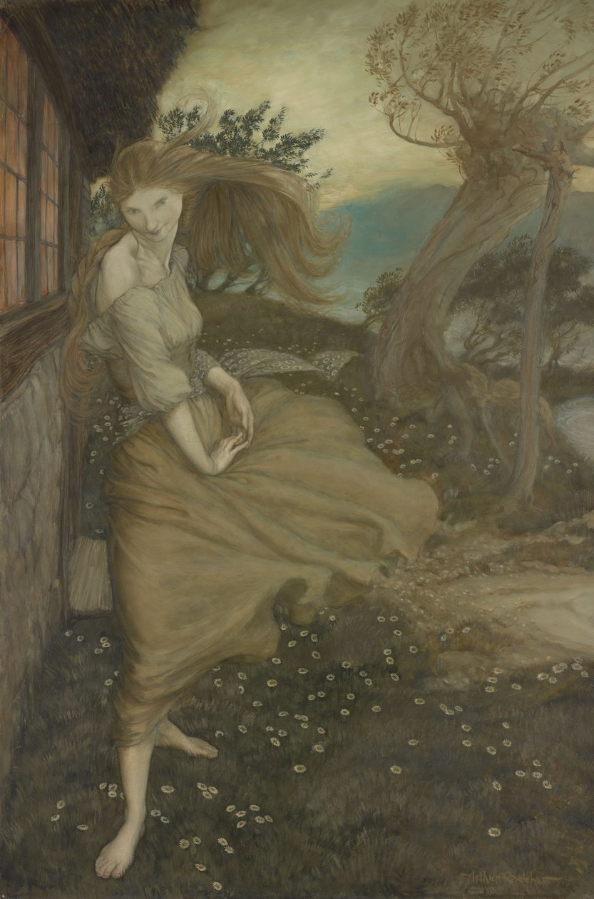 Ondina à janela de Arthur Rackham