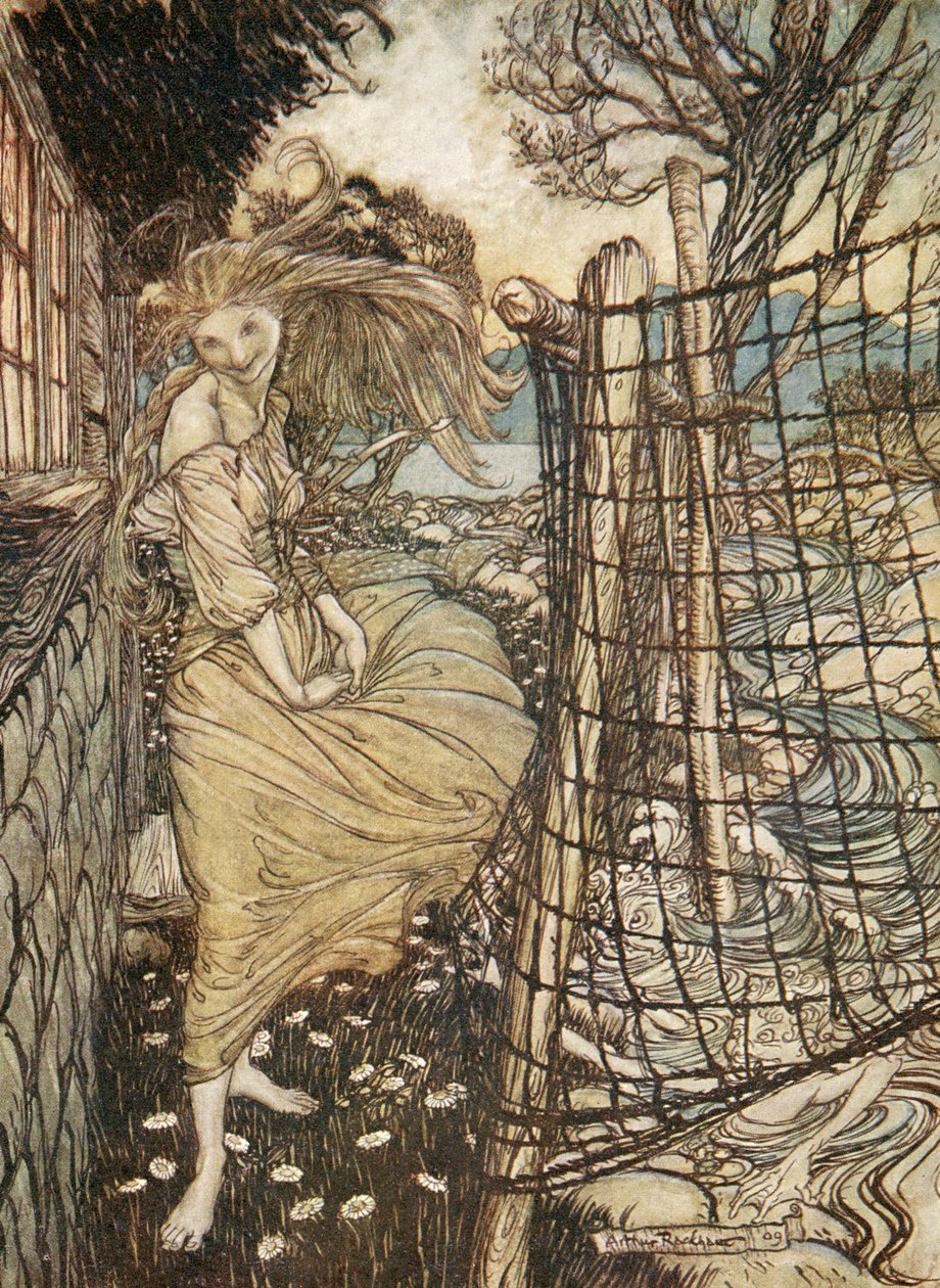 Ondina em Friedrich de la Motte Fouqué de Arthur Rackham
