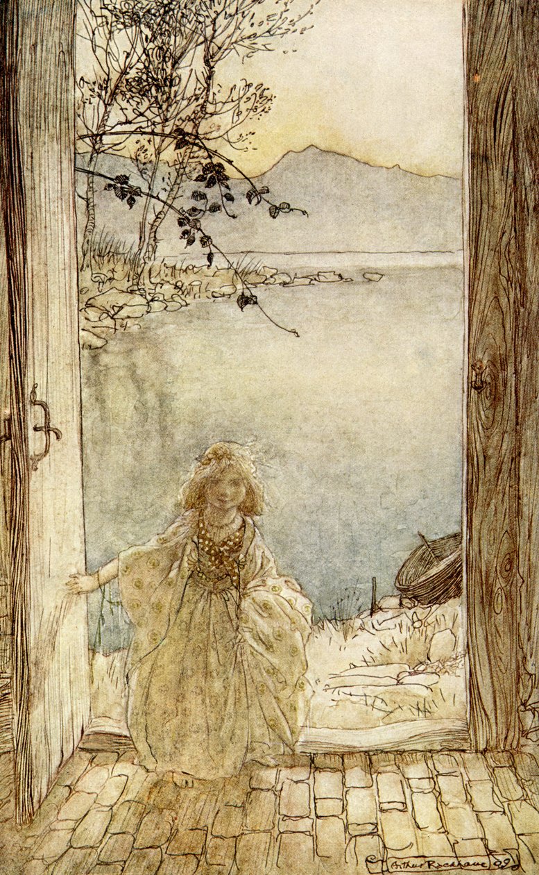 Ondina em Friedrich de la Motte Fouqué de Arthur Rackham