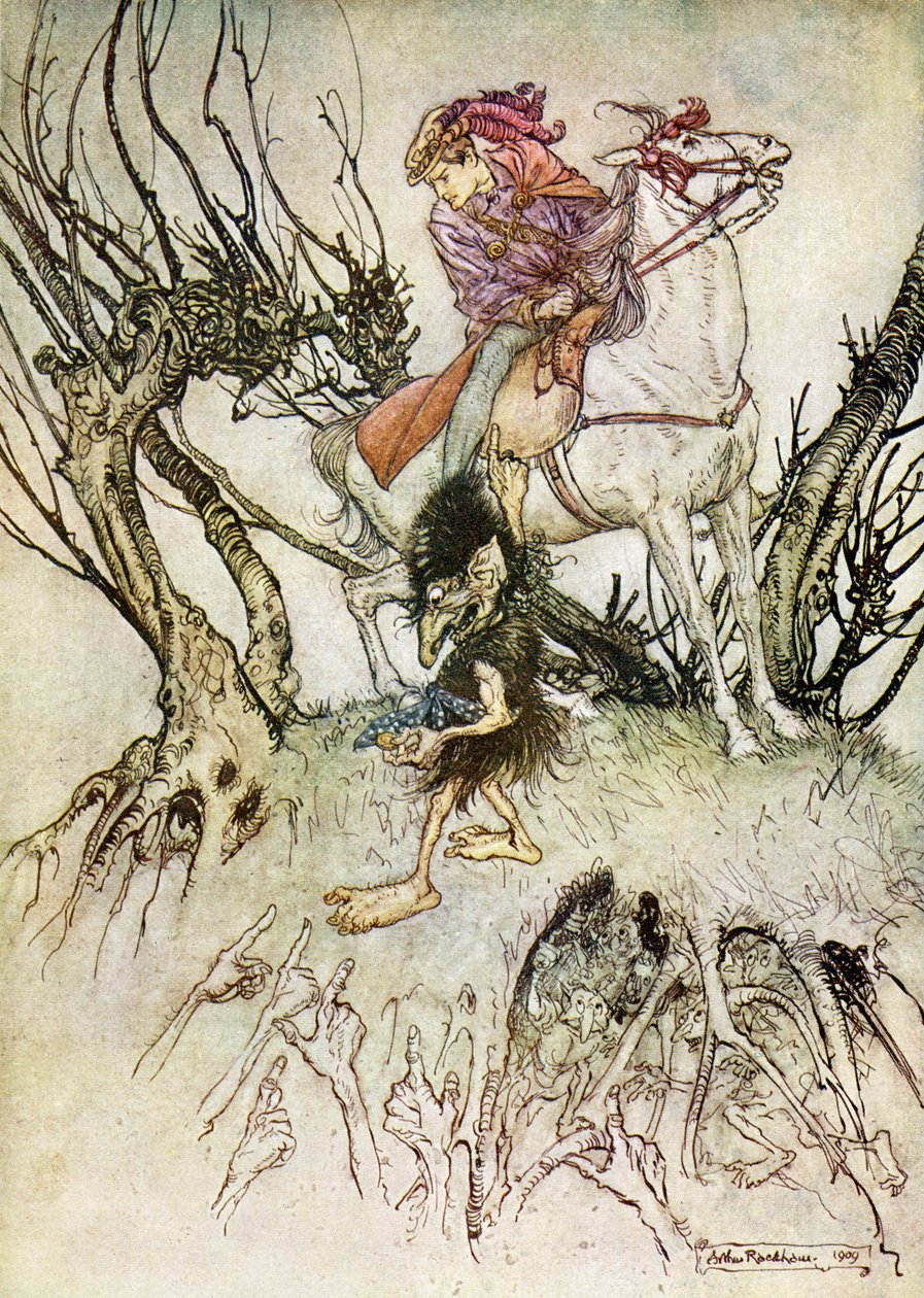 Ondina em Friedrich de la Motte Fouqué de Arthur Rackham