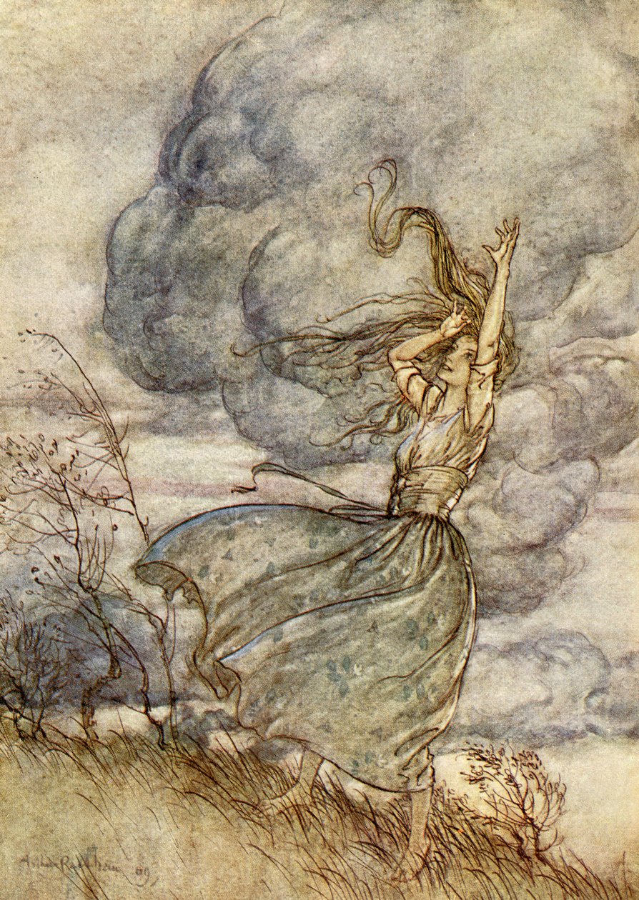 Ondina em Friedrich de la Motte Fouqué de Arthur Rackham
