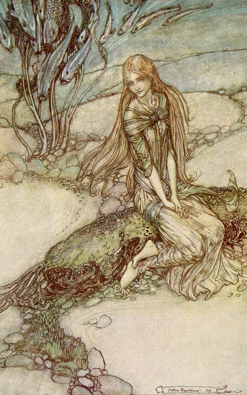 Ondina em Friedrich de la Motte Fouqué de Arthur Rackham