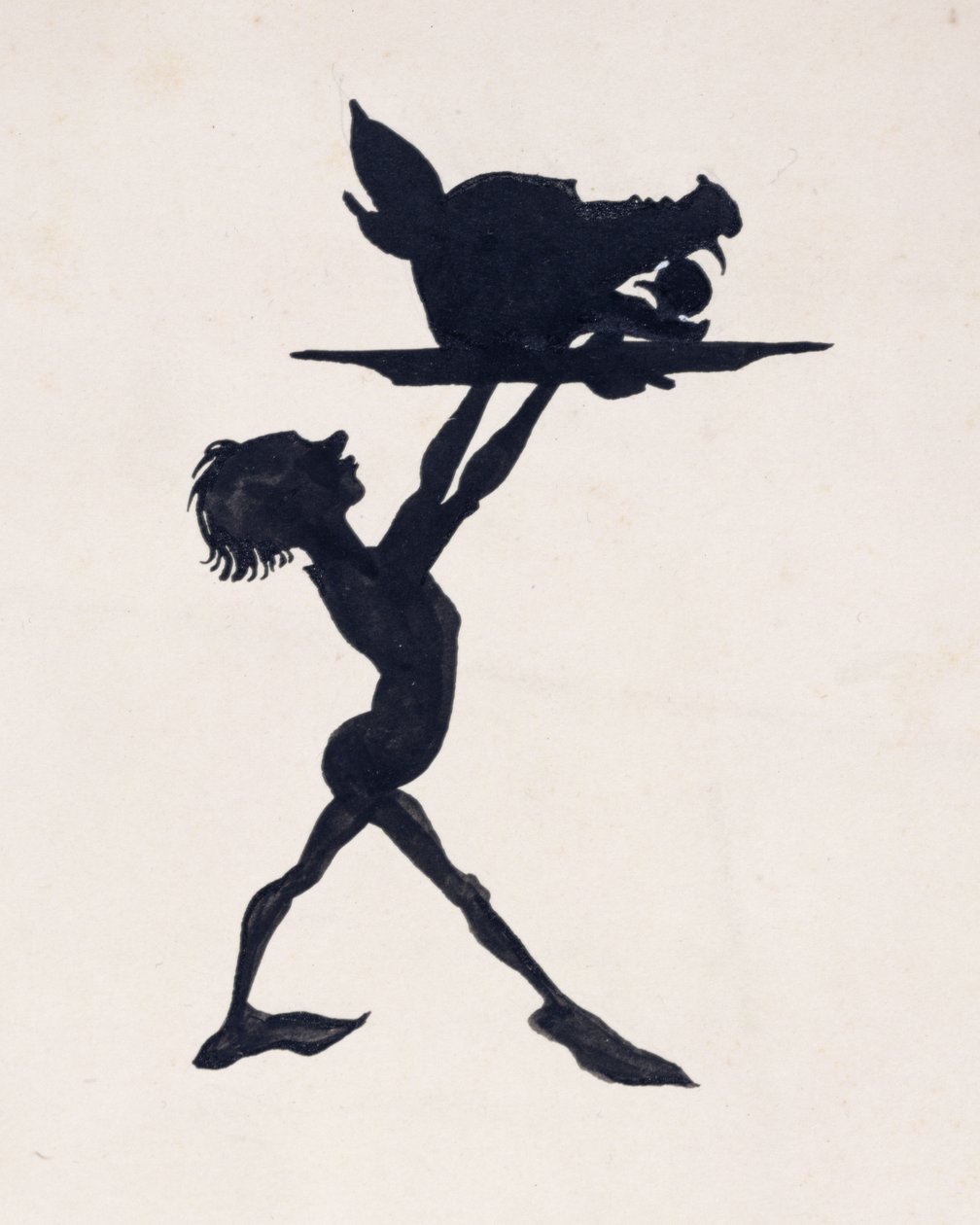 Bem, os convidados reunidos no salão de banquetes do palácio e a festa começaram, ilustração de The Sleeping Beauty, por CS Evans, publicado em 1920 de Arthur Rackham